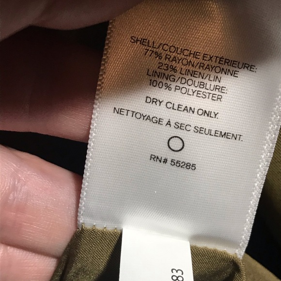 NWOT Express beautiful belted olive colored jacket - Picture 10 of 11